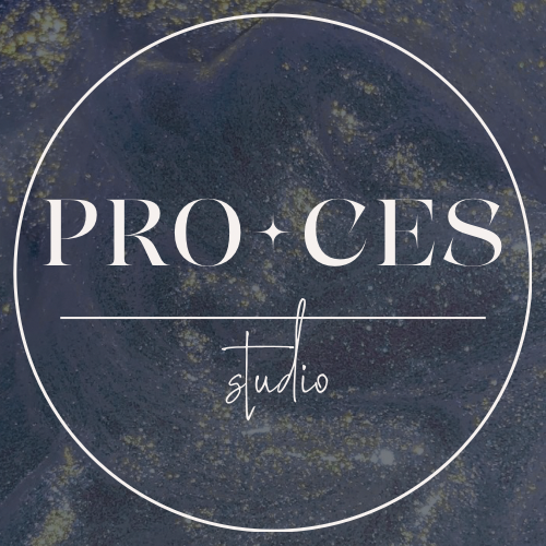 Okrągłe logo Proces Studio